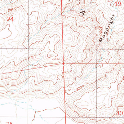 United States Geological Survey Agua Caliente Springs, CA (1997, 24000-Scale) digital map