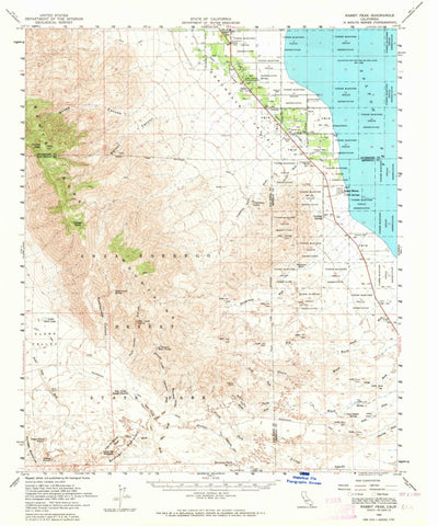 United States Geological Survey Agua Dulce, CA (1959, 62500-Scale) digital map