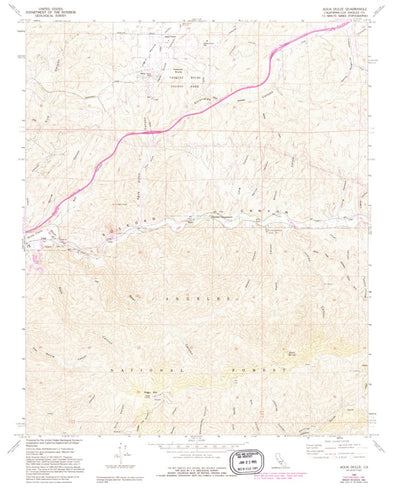 United States Geological Survey Agua Dulce, CA (1960, 24000-Scale) digital map