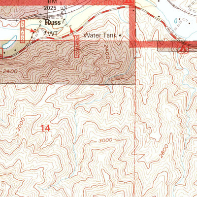 United States Geological Survey Agua Dulce, CA (1995, 24000-Scale) digital map