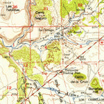 United States Geological Survey Agua Fria, NM (1953, 62500-Scale) digital map