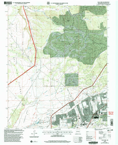 United States Geological Survey Agua Fria, NM (2002, 24000-Scale) digital map