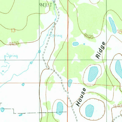 United States Geological Survey Agua Fria Peak, NM (1987, 24000-Scale) digital map