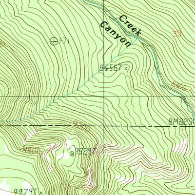 United States Geological Survey Agua Fria Peak, NM (1987, 24000-Scale) digital map