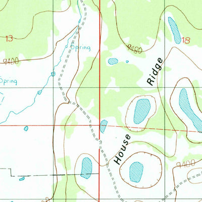 United States Geological Survey Agua Fria Peak, NM (1994, 24000-Scale) digital map