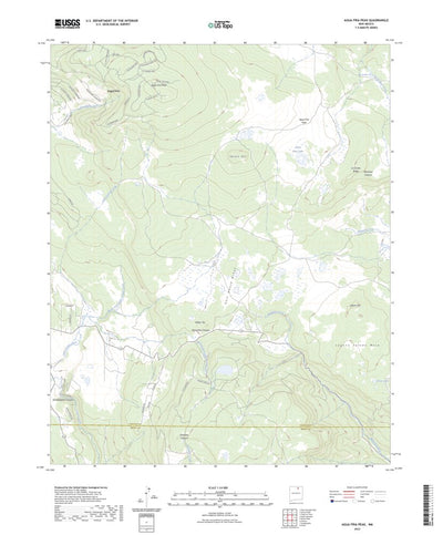 United States Geological Survey Agua Fria Peak, NM (2023, 24000-Scale) digital map