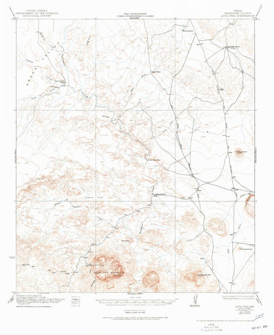 United States Geological Survey Agua Fria, TX (1917, 62500-Scale) digital map