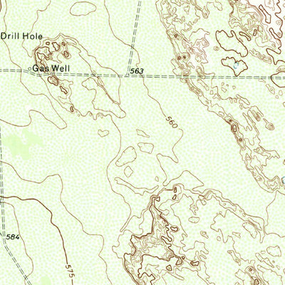 United States Geological Survey Agua Nueva NW, TX (1972, 24000-Scale) digital map