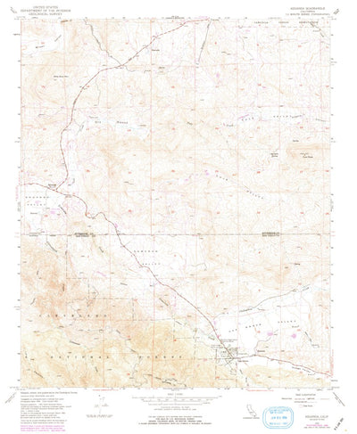 United States Geological Survey Aguanga, CA (1954, 24000-Scale) digital map