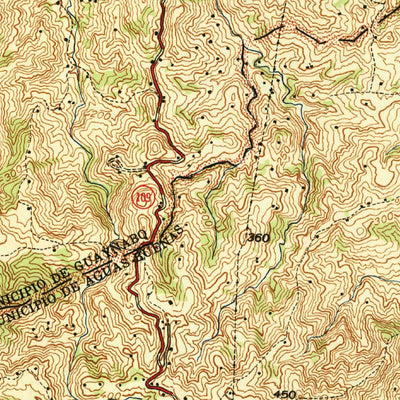 United States Geological Survey Aguas Buenas, PR (1946, 30000-Scale) digital map