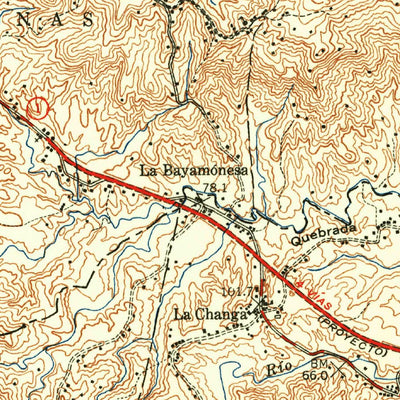 United States Geological Survey Aguas Buenas, PR (1952, 30000-Scale) digital map