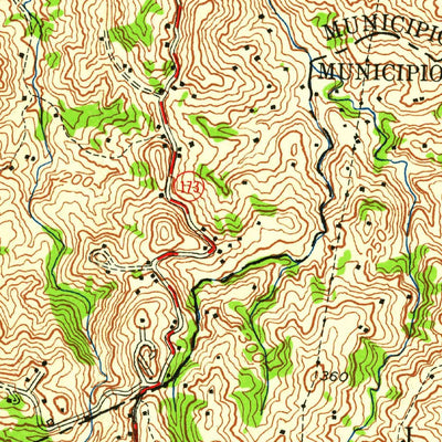 United States Geological Survey Aguas Buenas, PR (1957, 20000-Scale) digital map