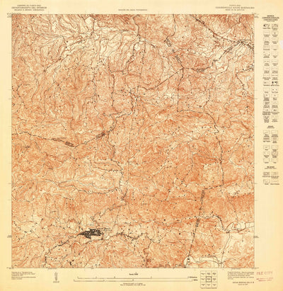 United States Geological Survey Aguas Buenas SW, PR (1947, 10000-Scale) digital map