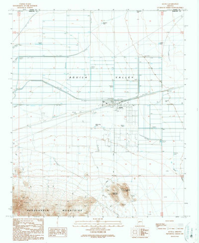 United States Geological Survey Aguila, AZ (1990, 24000-Scale) digital map