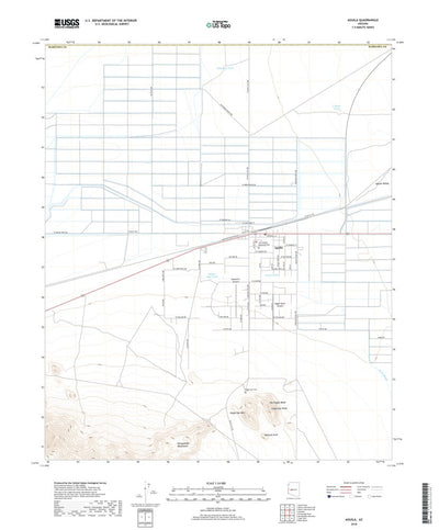 United States Geological Survey Aguila, AZ (2018, 24000-Scale) digital map