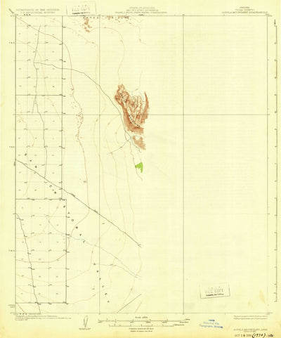 United States Geological Survey Aguila Mountains, AZ (1930, 62500-Scale) digital map