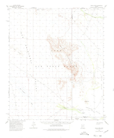 United States Geological Survey Aguila Mountains, AZ (1965, 62500-Scale) digital map