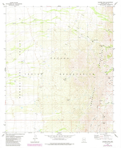 United States Geological Survey Aguirre Peak, AZ (1979, 24000-Scale) digital map