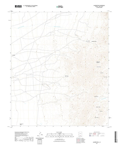 United States Geological Survey Aguirre Peak, AZ (2021, 24000-Scale) digital map