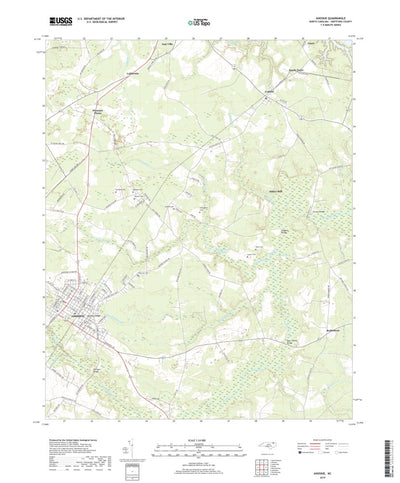 United States Geological Survey Ahoskie, NC (2019, 24000-Scale) digital map