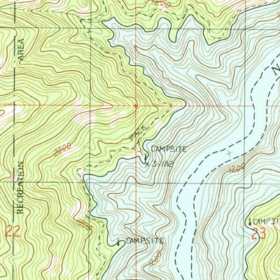 United States Geological Survey Ahsahka, ID (1990, 24000-Scale) digital map