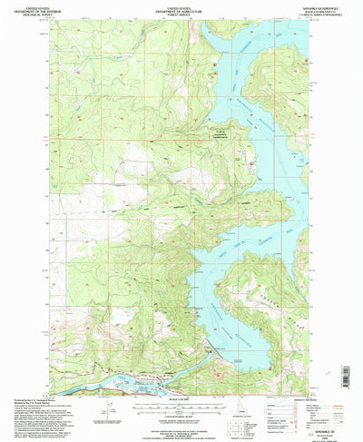 United States Geological Survey Ahsahka, ID (1994, 24000-Scale) digital map
