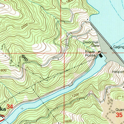 United States Geological Survey Ahsahka, ID (1994, 24000-Scale) digital map
