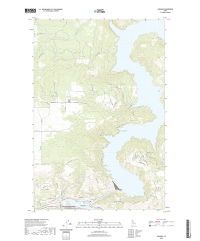 United States Geological Survey Ahsahka, ID (2020, 24000-Scale) digital map