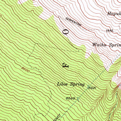 United States Geological Survey Ahumoa, HI (1982, 24000-Scale) digital map