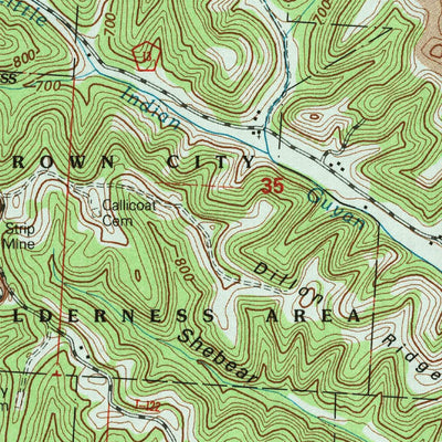 United States Geological Survey Aid, OH (2002, 24000-Scale) digital map