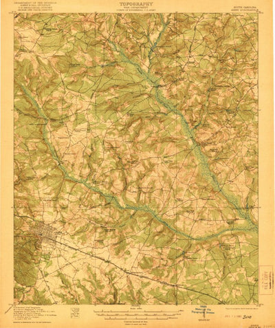 United States Geological Survey Aiken, SC (1921, 62500-Scale) digital map