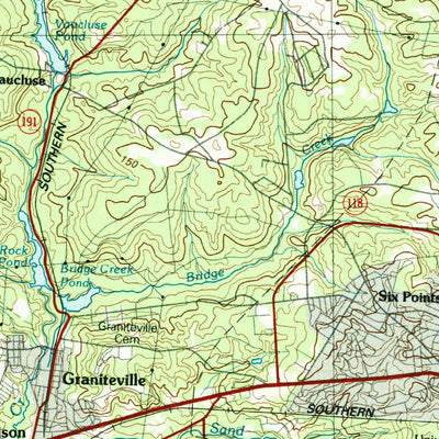 United States Geological Survey Aiken, SC-GA (1983, 100000-Scale) digital map