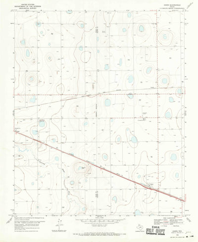 United States Geological Survey Aiken, TX (1968, 24000-Scale) digital map