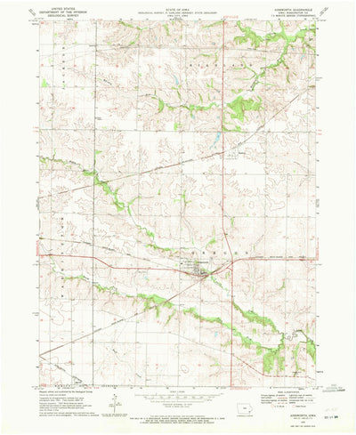 United States Geological Survey Ainsworth, IA (1970, 24000-Scale) digital map