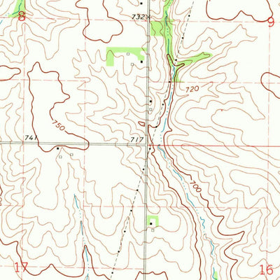United States Geological Survey Ainsworth, IA (1970, 24000-Scale) digital map