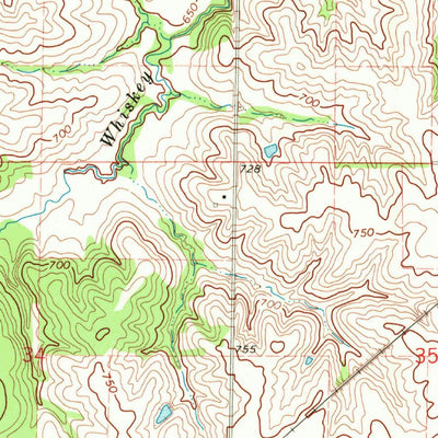 United States Geological Survey Ainsworth, IA (1970, 24000-Scale) digital map