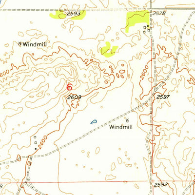 United States Geological Survey Ainsworth SW, NE (1954, 24000-Scale) digital map