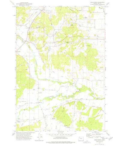 United States Geological Survey Airlie North, OR (1974, 24000-Scale) digital map