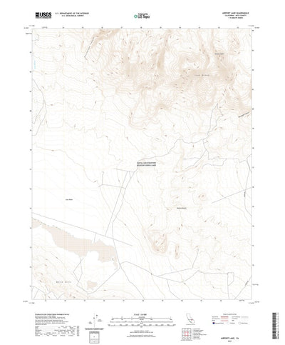 United States Geological Survey Airport Lake, CA (2021, 24000-Scale) digital map