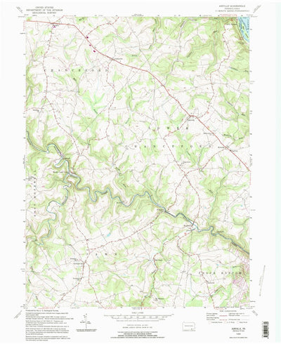 United States Geological Survey Airville, PA (1992, 24000-Scale) digital map