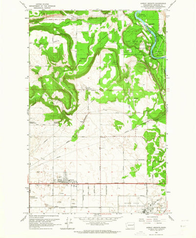 United States Geological Survey Airway Heights, WA (1963, 24000-Scale) digital map