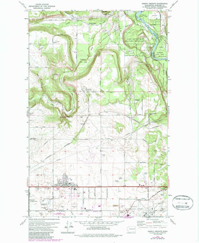 United States Geological Survey Airway Heights, WA (1973, 24000-Scale) digital map
