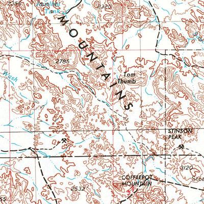 United States Geological Survey Ajo, AZ (1953, 250000-Scale) digital map