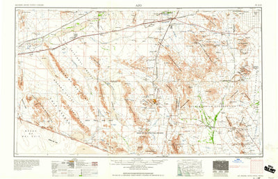 United States Geological Survey Ajo, AZ (1958, 250000-Scale) digital map