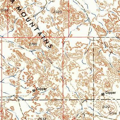 United States Geological Survey Ajo, AZ (1958, 250000-Scale) digital map