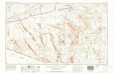 United States Geological Survey Ajo, AZ (1962, 250000-Scale) digital map