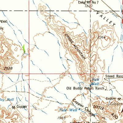 United States Geological Survey Ajo, AZ (1962, 250000-Scale) digital map