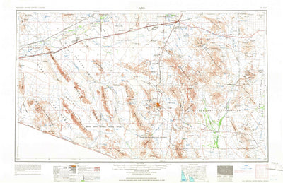 United States Geological Survey Ajo, AZ (1967, 250000-Scale) digital map