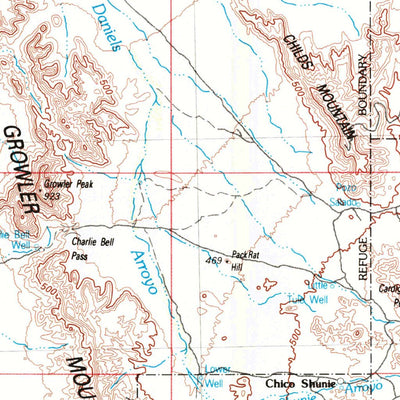 United States Geological Survey Ajo, AZ (1982, 250000-Scale) digital map
