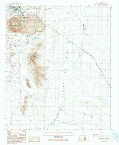 United States Geological Survey Ajo South, AZ (1990, 24000-Scale) digital map